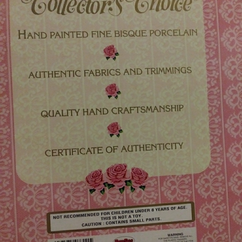 Genuine fine bisque porcelain Collector's Choice d